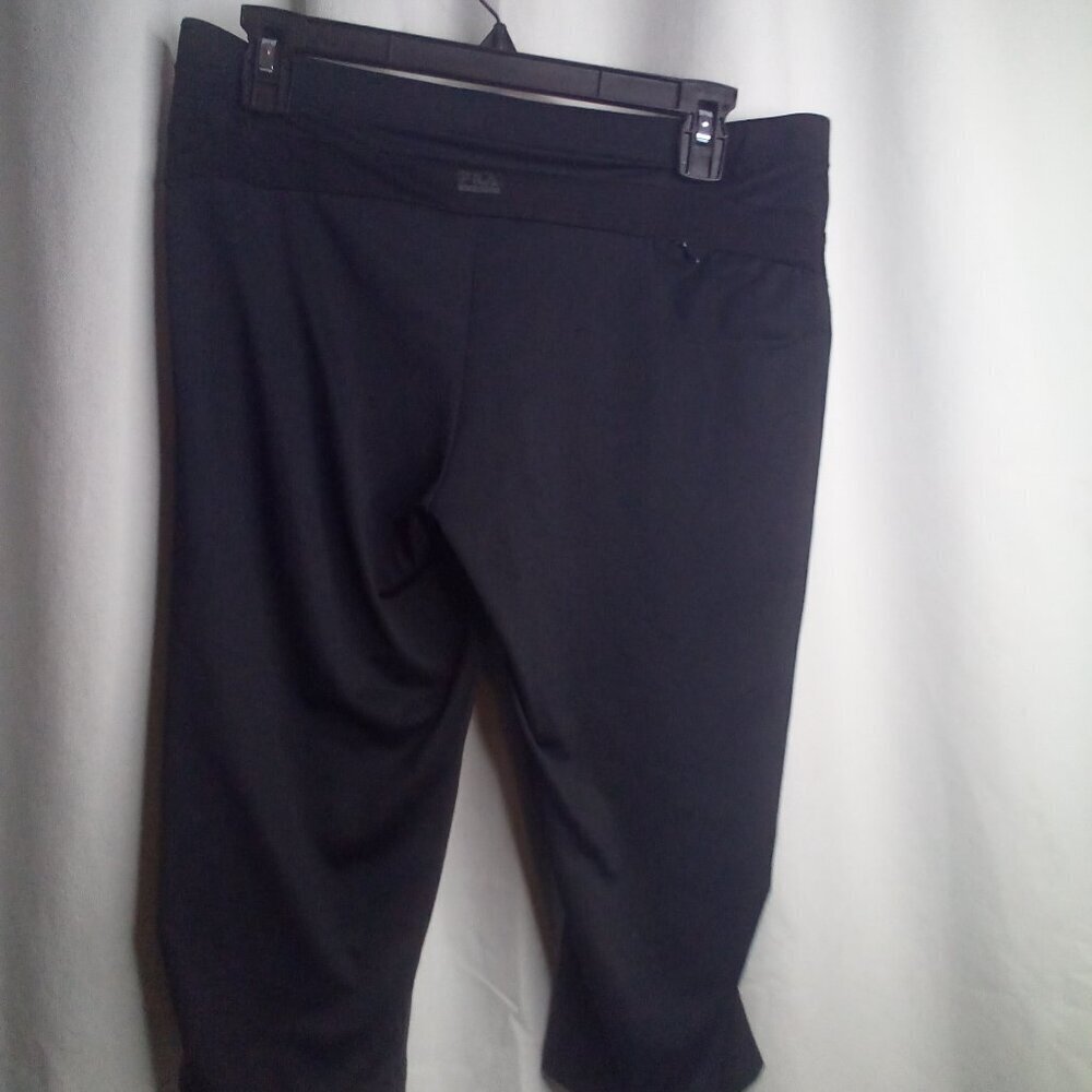 Fila Sport Capri Pants Women M Active Athletic Black - Picture 5 of 15